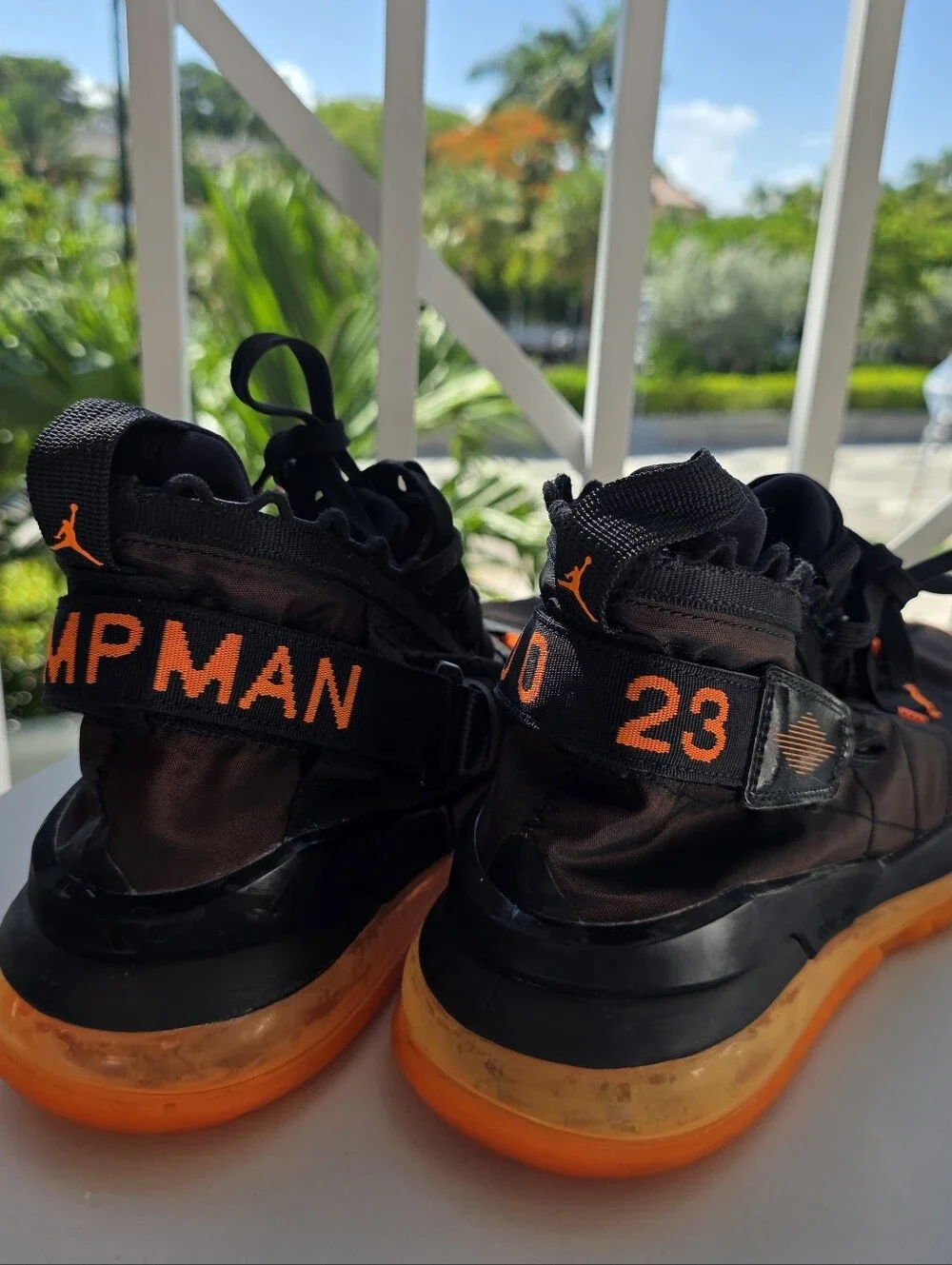Jordan Proto-React Z Flight Black & Orange Men’s Sneakers – Size 9